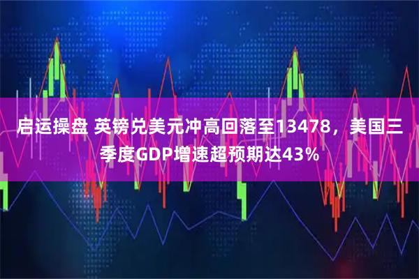 启运操盘 英镑兑美元冲高回落至13478，美国三季度GDP增速超预期达43%