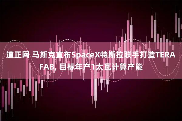 道正网 马斯克宣布SpaceX特斯拉联手打造TERAFAB, 目标年产1太瓦计算产能